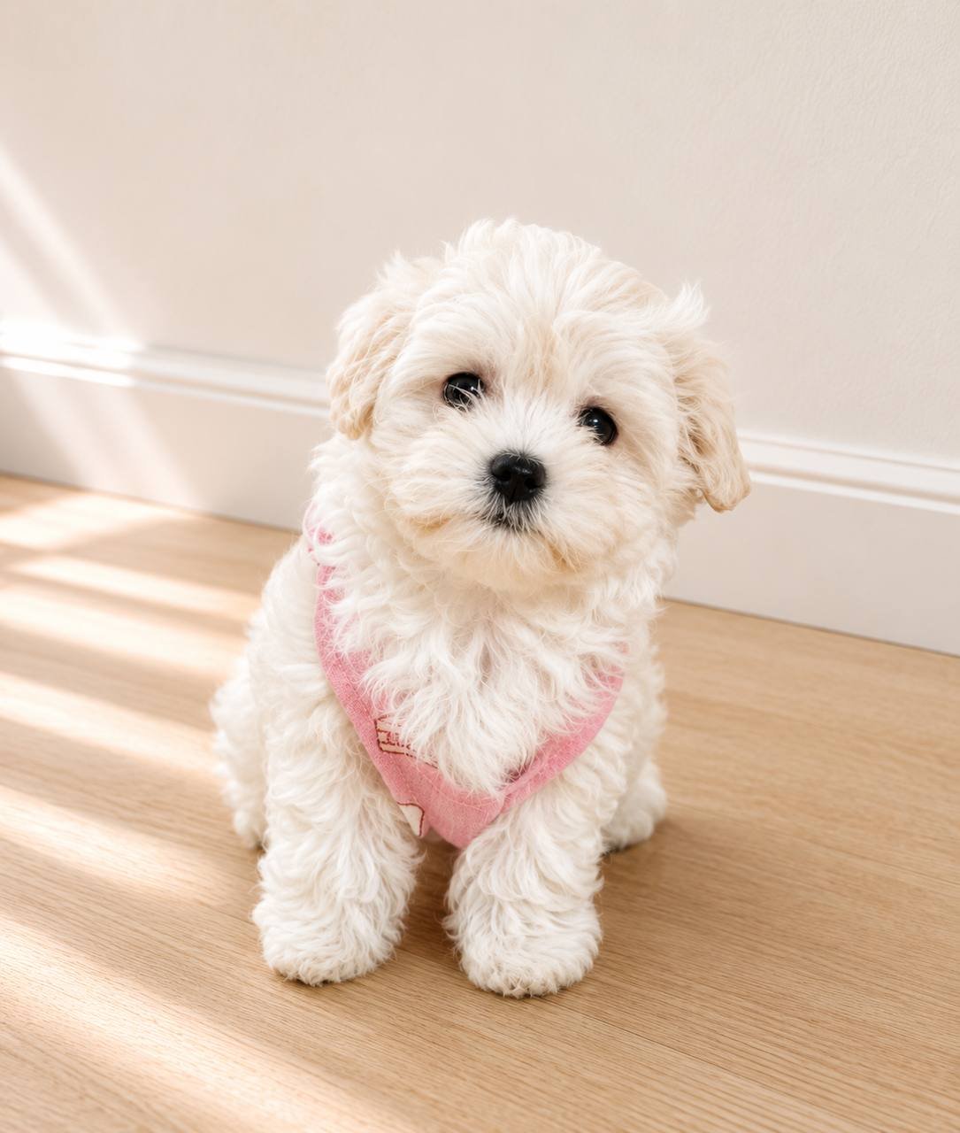 Autumn, an available white female Toy Maltipoo puppy