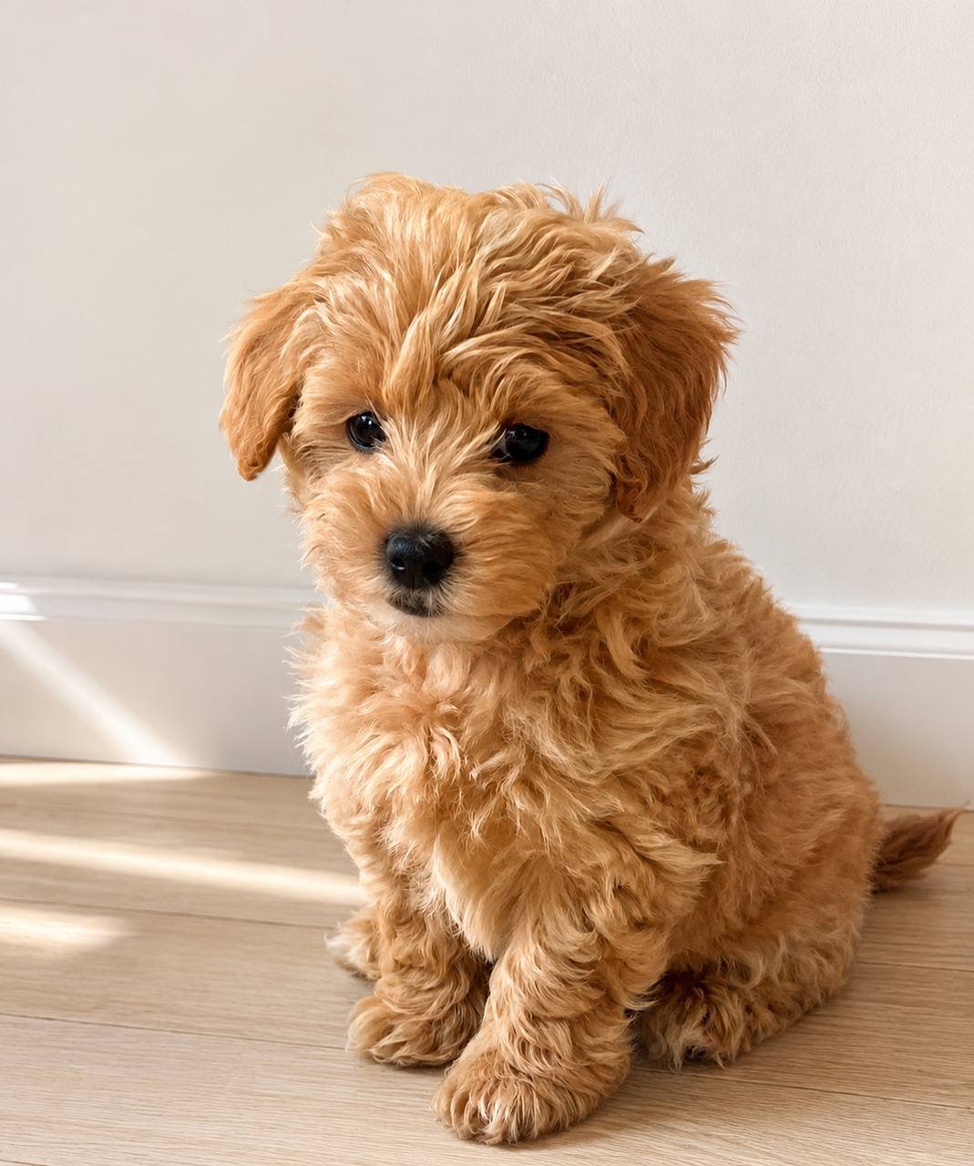 Matt, an available apricot male Toy Maltipoo puppy
